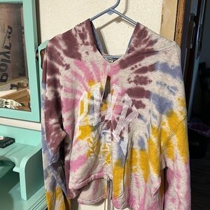 Pink women’s hoodie tie dye